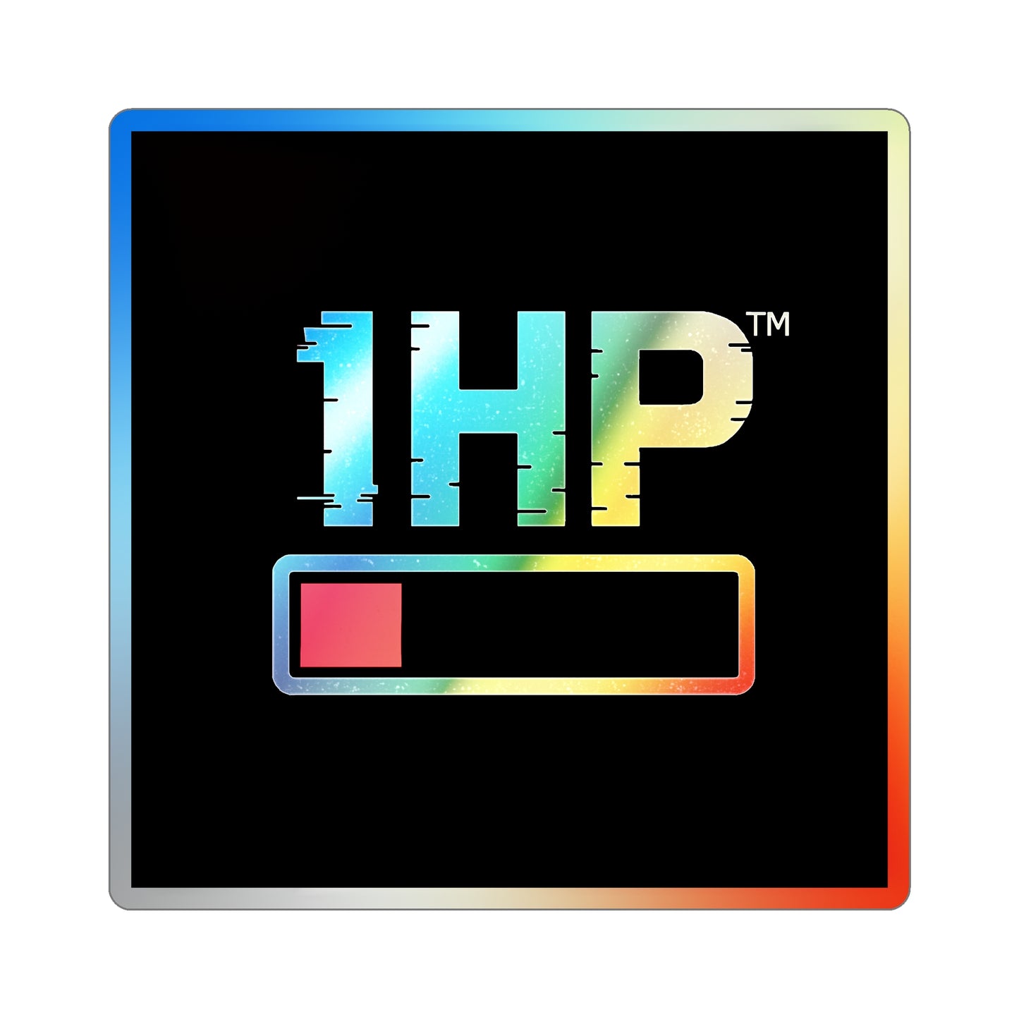 1HP Holographic Sticker